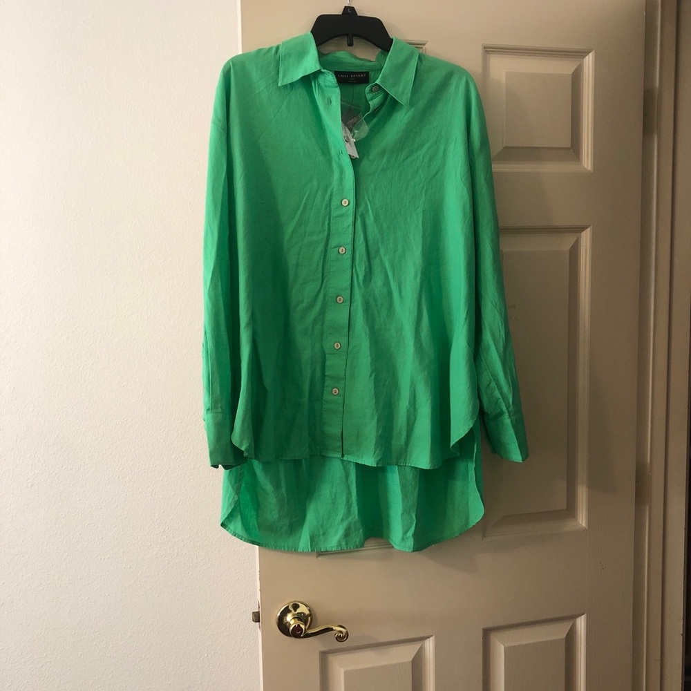 Green Men's Long Sleeve Shirt